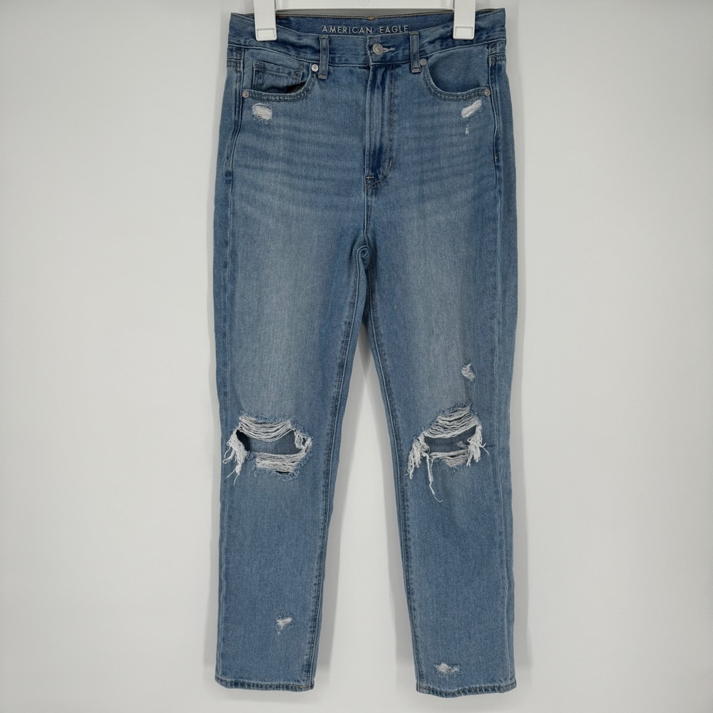 American Eagle distressed high waist jeans